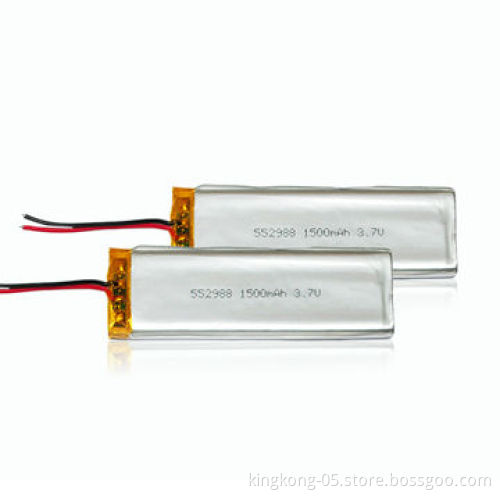 1,500mAh, LiPo Rechargeable Battery